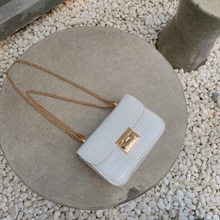 Túi đeo chéo da rắn khoá miu❣️Freeship❣️