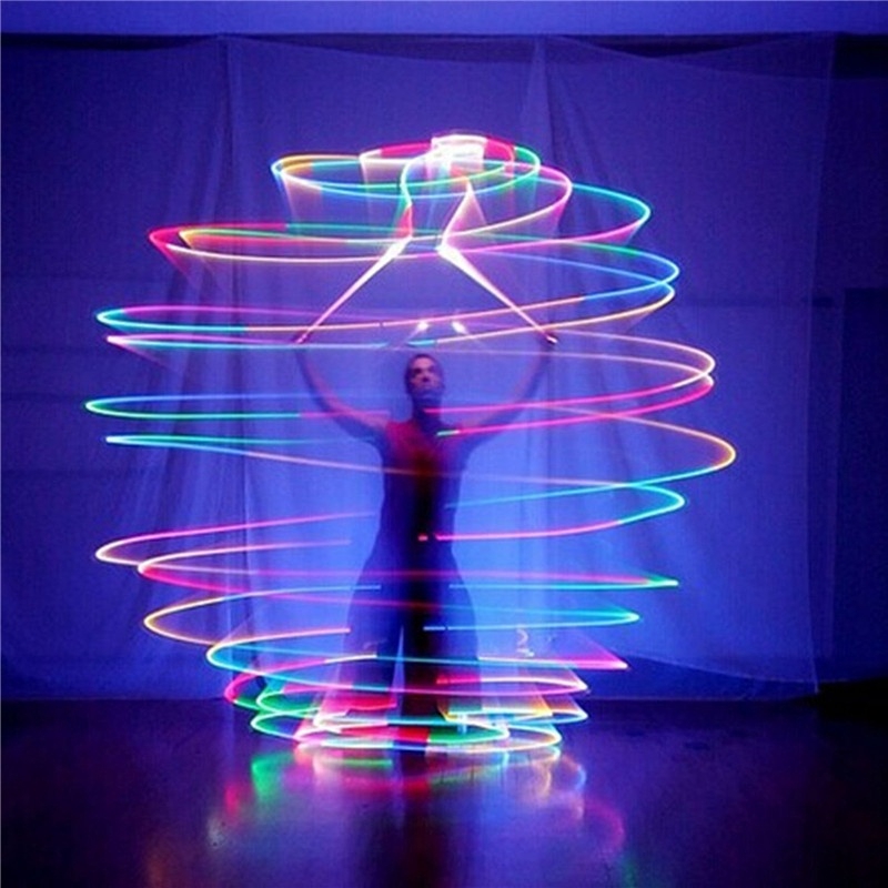 Set 2 bóng ném có đèn LED dành cho vũ công múa bụng