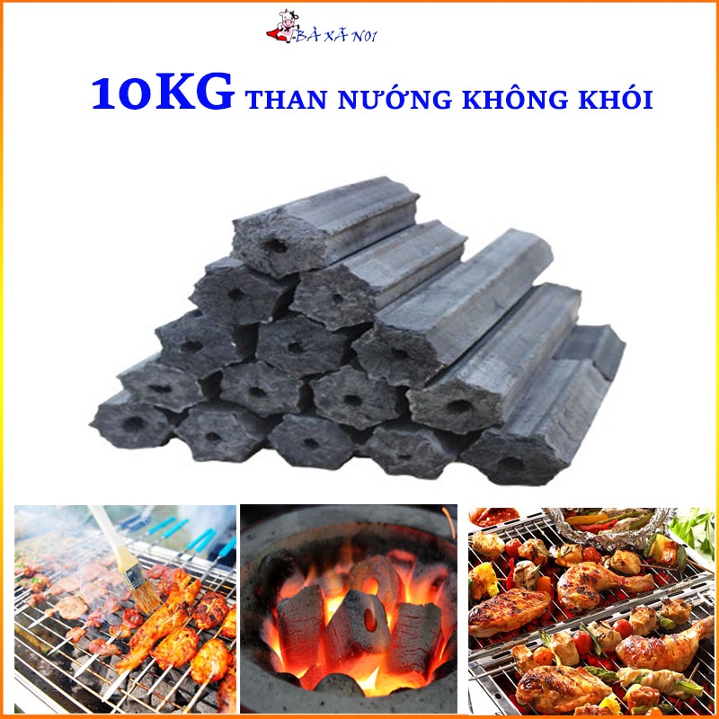 Than nướng -Than hoa không khói nướng thức ăn dã ngoại picnic mở tiệc sưởi ấm khử mùi hiệu quả