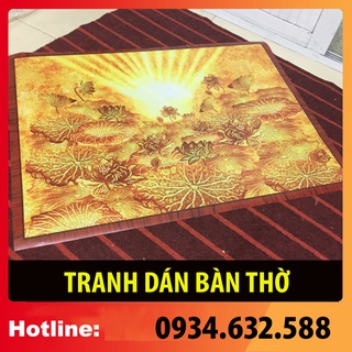 sx - TRANH DÁN TƯỜNG Bàn thờ ,vách thờ,... - nhiều mẫu cỡ [ Tranh vách ban thờ, tấm chống ám khói, Thất bảo, Tủ thờ ]