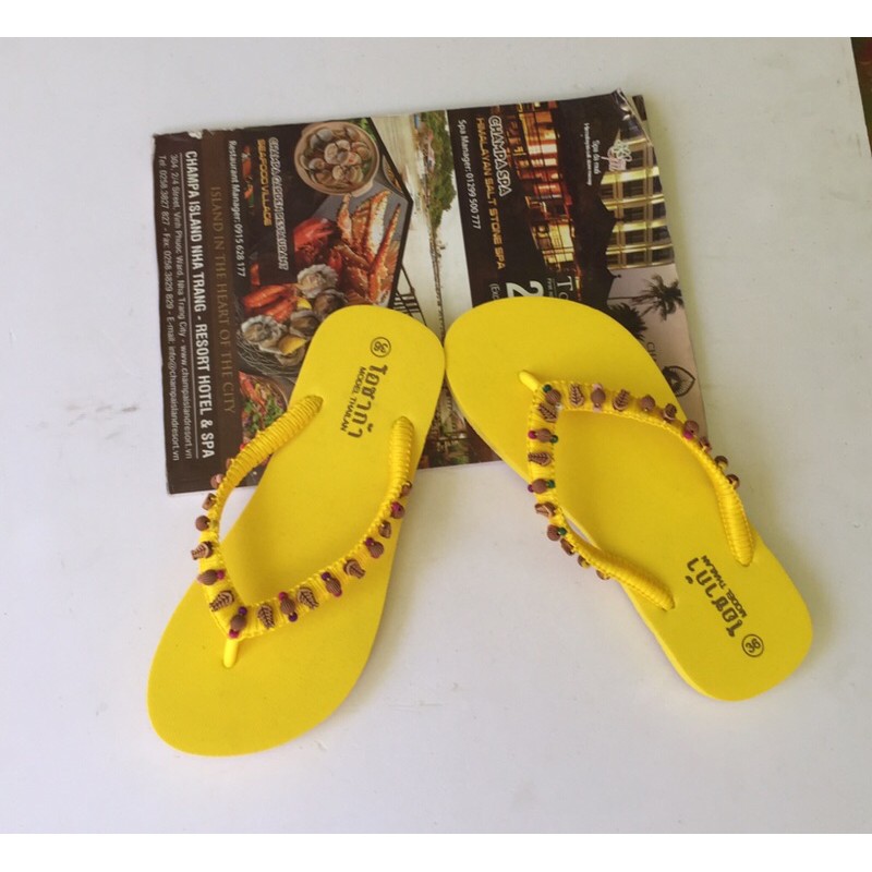 Dép Nữ Xỏ Ngón Dép Tông Nữ Quai Đính Ngọc/ Sò Ốc Sang Chảnh Size 35-38 - Hàng Thái Lan - Lucky Girl shop