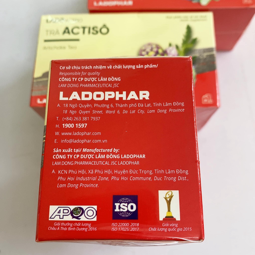 Trà Actiso Đà Lạt Ladophar Hộp 40g