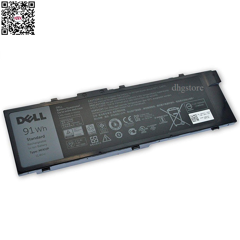 Pin laptop Dell Precision 7510 7520 7710 M7510 MFKVP 91Wh