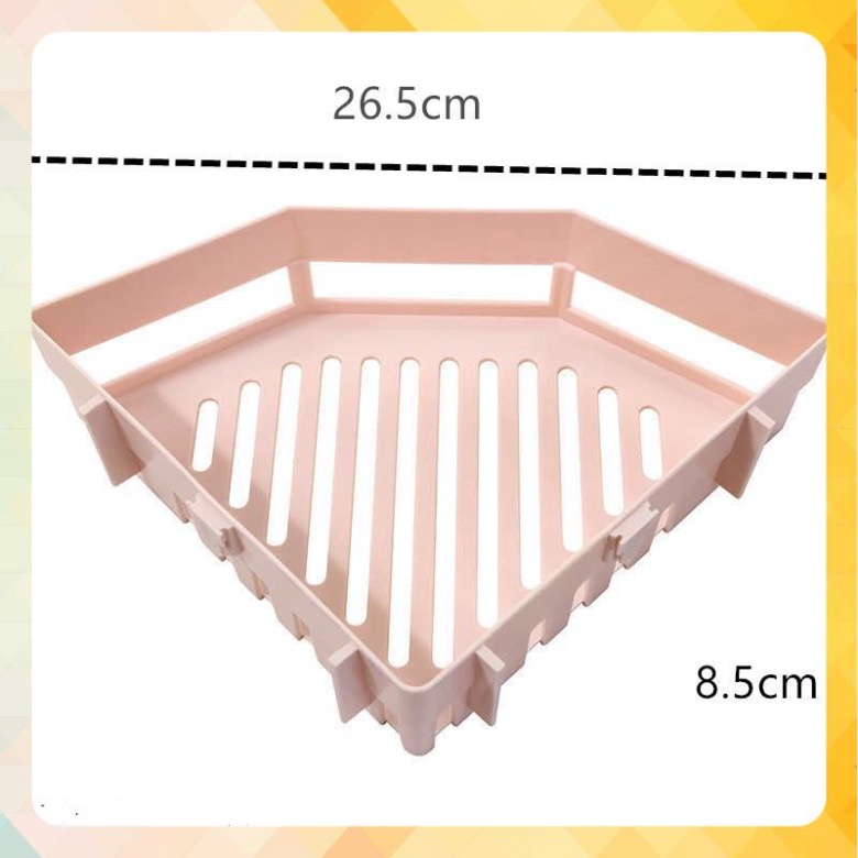 Kệ Góc Nhựa Đựng Đồ Nhà Tắm - Kệ Dán Góc Tường Đựng Đồ Tiện Dụng