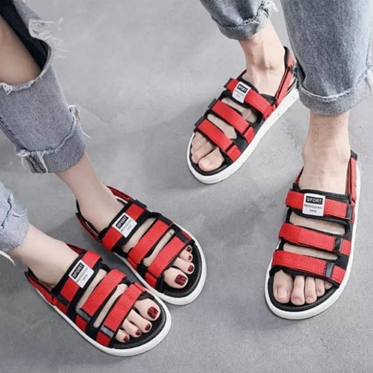 [HOT] Sandal quai ngang nam nữ chuẩn kiểu Hàn Quốc - quai sau tháo rời, lên chân cực đẹp -ku7