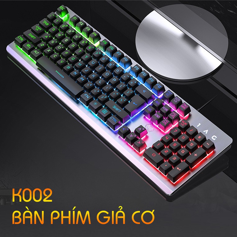 Combo Bộ Bàn Phím Gaming 1AC K002 (16 Hiệu Ứng Led RGB), Tai nghe Gaming Led, Chuột Gaming Led G3Pro