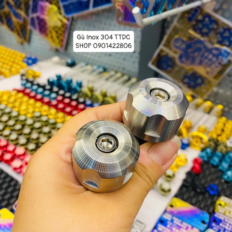 Gù inox 304 gắn mọi loại xe