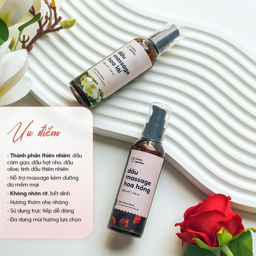 Dầu Massage Body Dưỡng Da Từ Thiên Nhiên HENY GARDEN