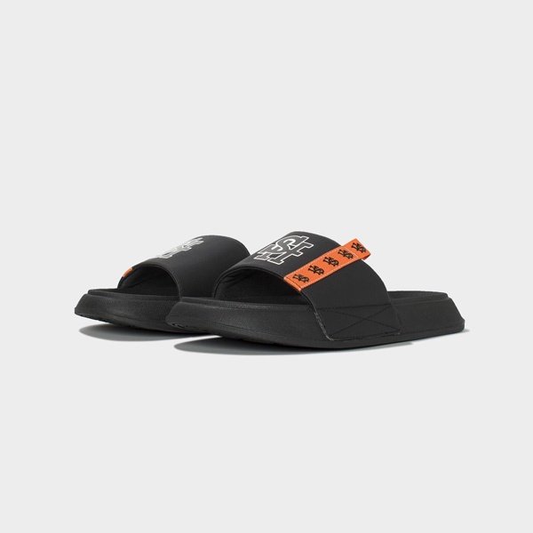 SHONDO | Dép Shondo Trendy III in chữ SH full đen TRE1111
