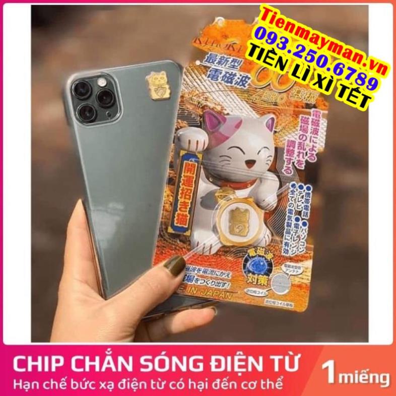 Mèo thần tài, chip ngăn bức xạ điện từ, HiToKi, chắn sóng điện từ trên điện thoại, đồ chơi điện tử trẻ em