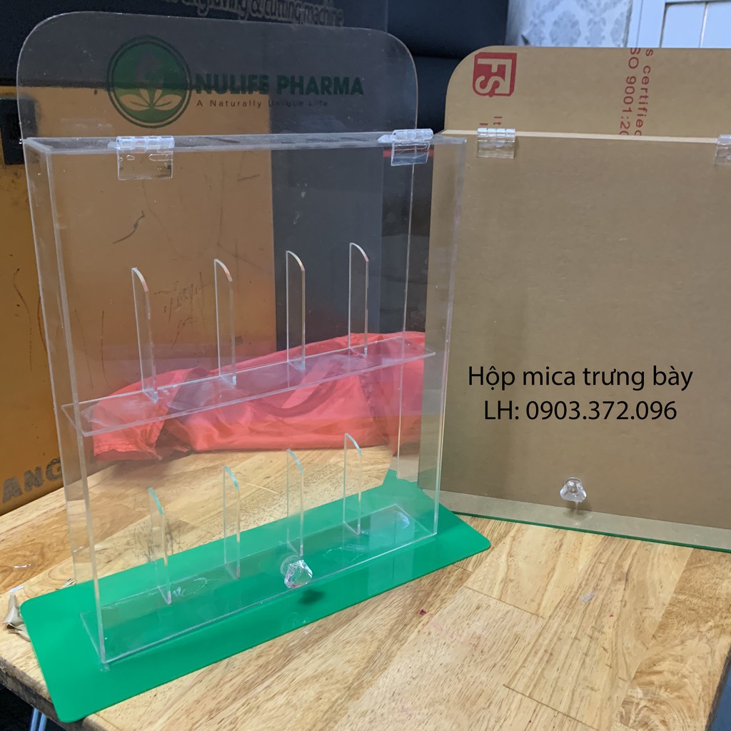 Hộp Mica trong suốt trưng bày sản phẩm - 10x10x4cm
