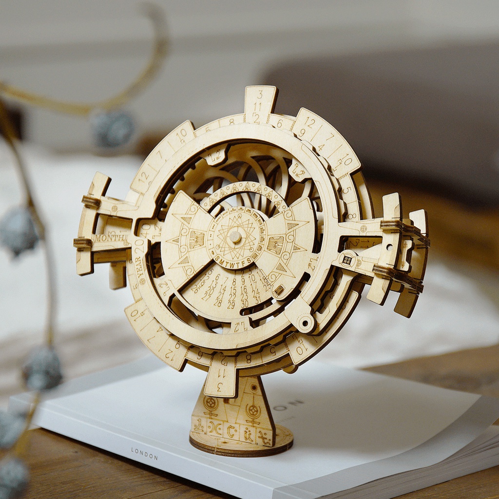 Mô Hình Gỗ 3D Lắp Ráp ROBOTIME Lịch Vạn Niên Perpetual Calendar LK201