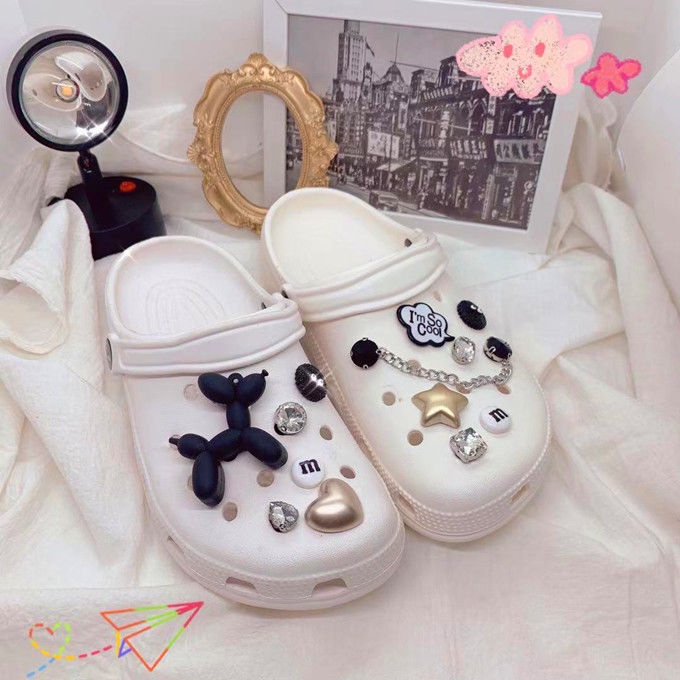 crocs sticker Phụ Kiện Nút Giày Tự Làm Tiện Dụngshoes sticker Accessories Stickers Sandals Shoe Decoration