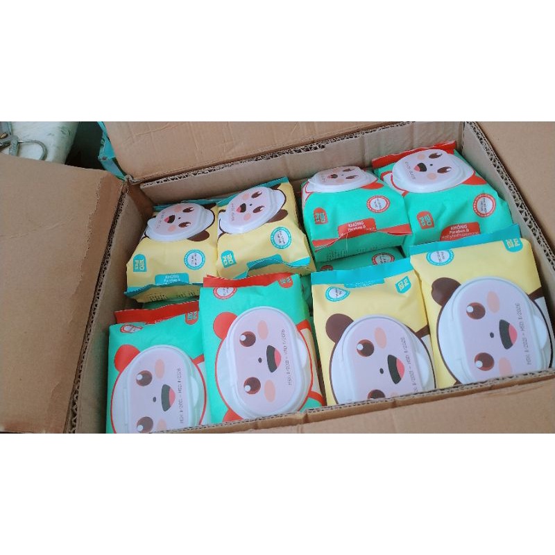 Combo 5 gói KHĂN ƯỚT PHÚ ĐẠT KHÔNG MÙI KHÁNG KHUẨN 120M/ gói