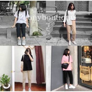 quần baggy basic, quần baggy thô kaki 1cúc m57