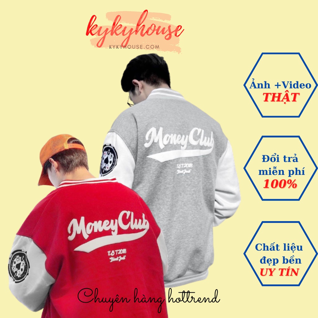 Áo Khoác Bomber Phối Chữ M Nam Nữ Kykyhouse Sp000438