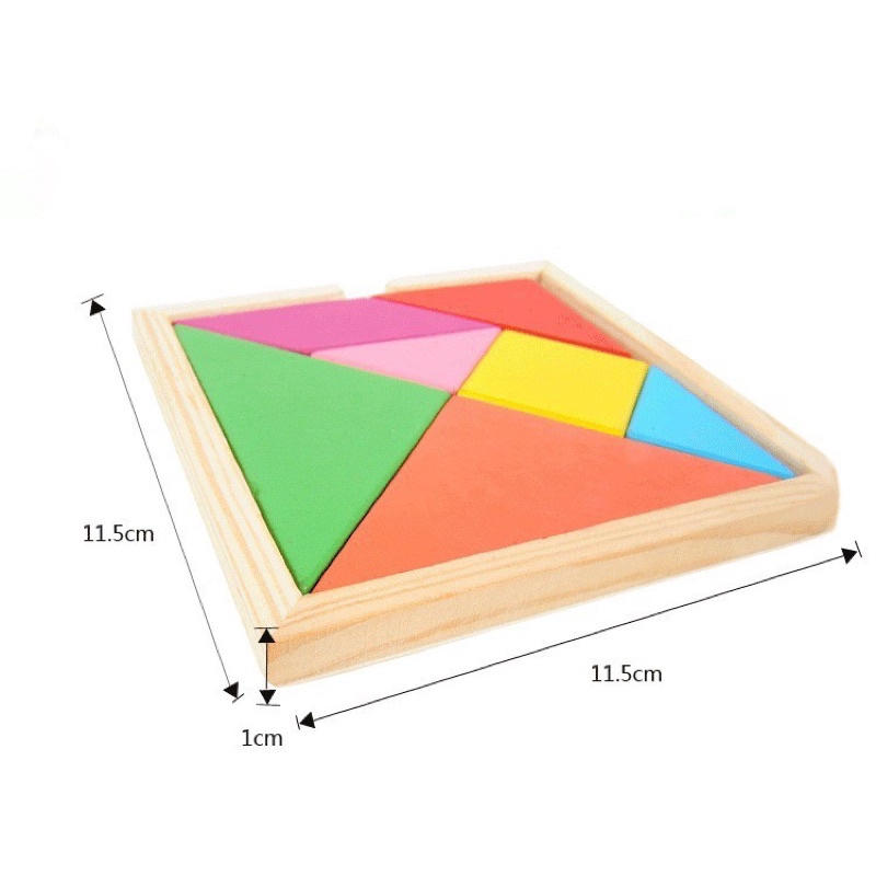 Bộ ghép trò chơi trí uẩn tangram cho bé phát triển trí tuệ