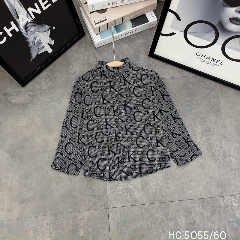 Áo sơ mi lụa dài tay cho bé 8-28kg