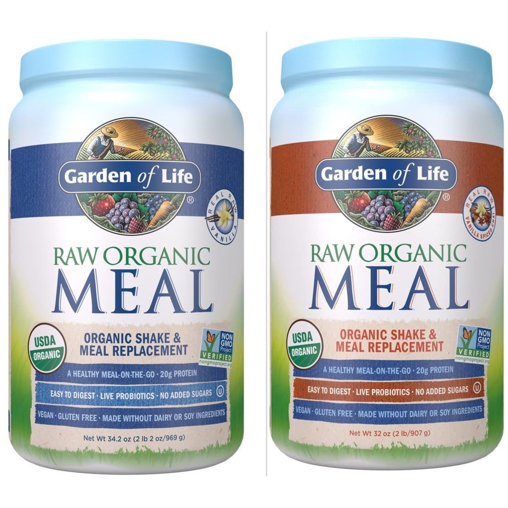 Bột thay bữa ăn raw organic meal Garden of Life