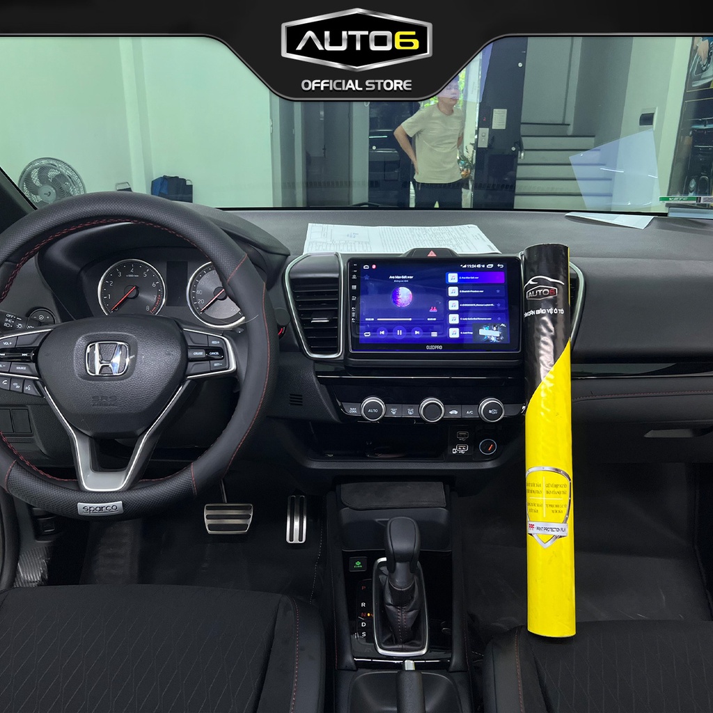 Bộ 3 chi tiết Film PPF trong suốt dán xe HONDA City RS 2021-2022 chống xước bảo vệ nội thất ô tô - AUTO6