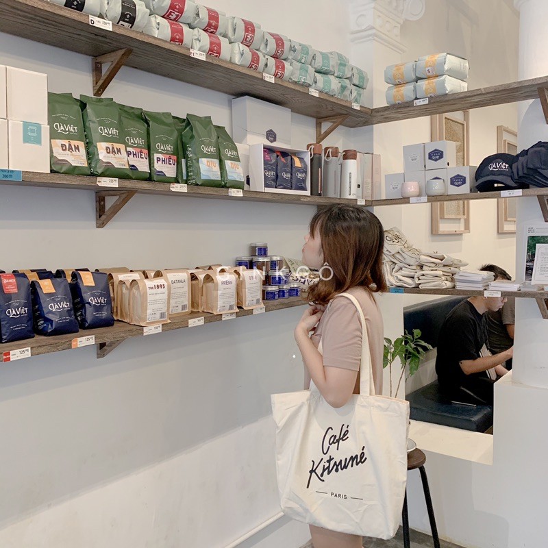 Túi vải Cafe Kítune | Ginkgo Totebag