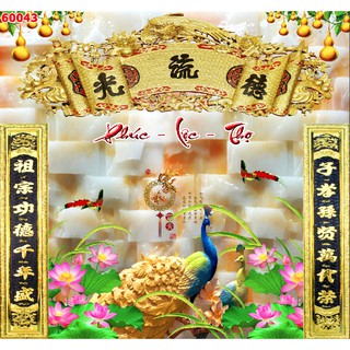 <MẪU ĐỘC QUYỀN> Tranh dán tường/ tranh phòng thờ KT 60cm x 90cm ( Đã tích hợp sẵn keo)