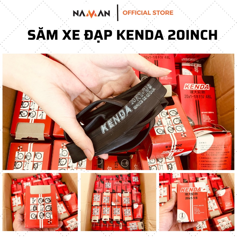 Săm xe đạp, ruột xe đạp Kenda 20inch 406 1.25, 1.5, 1.75, 2.125 van Mỹ AV, van Pháp FV