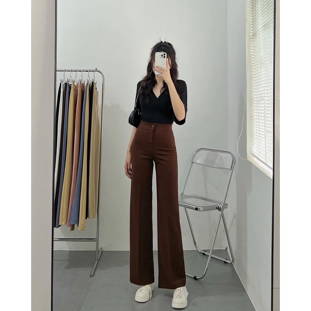 QUẦN TÂY SUÔNG NÚT LỚN
