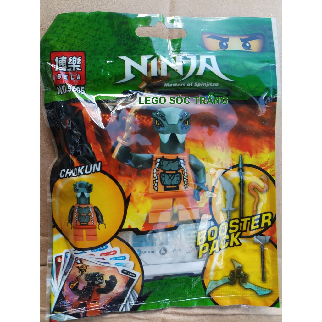 Đồ chơi lắp ráp lego Ninjago season phần 2 polybags Ninja JAY KAI COLE rắn 2 đầu Bela 9801 9802 9803 9805 9806