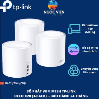 Bộ phát wifi mesh tplink deco x20 chuẩn wifi 6 ax 1800mbps