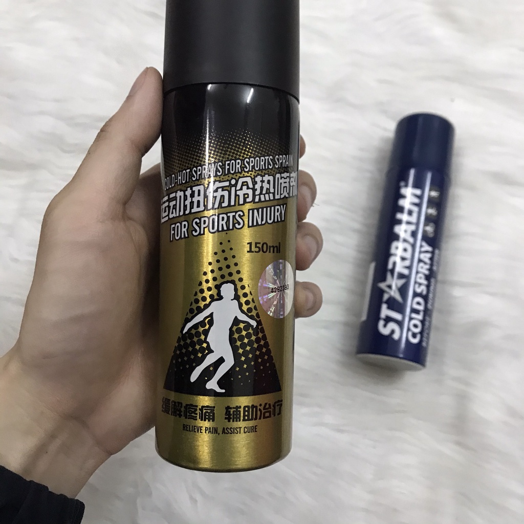 Bình Xịt Giảm Đau ⚡𝗙𝗿𝗲𝗲 𝘀𝗵𝗶𝗽⚡ TAAN, STARBALM Cold Spray, Xịt Lạnh Cao Cấp Thể Thao