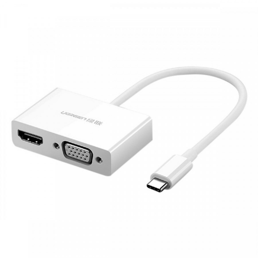 Cáp Chuyển USB Type-C Sang VGA và HDMI UGREEN 30843 - Hàng Chính Hãng