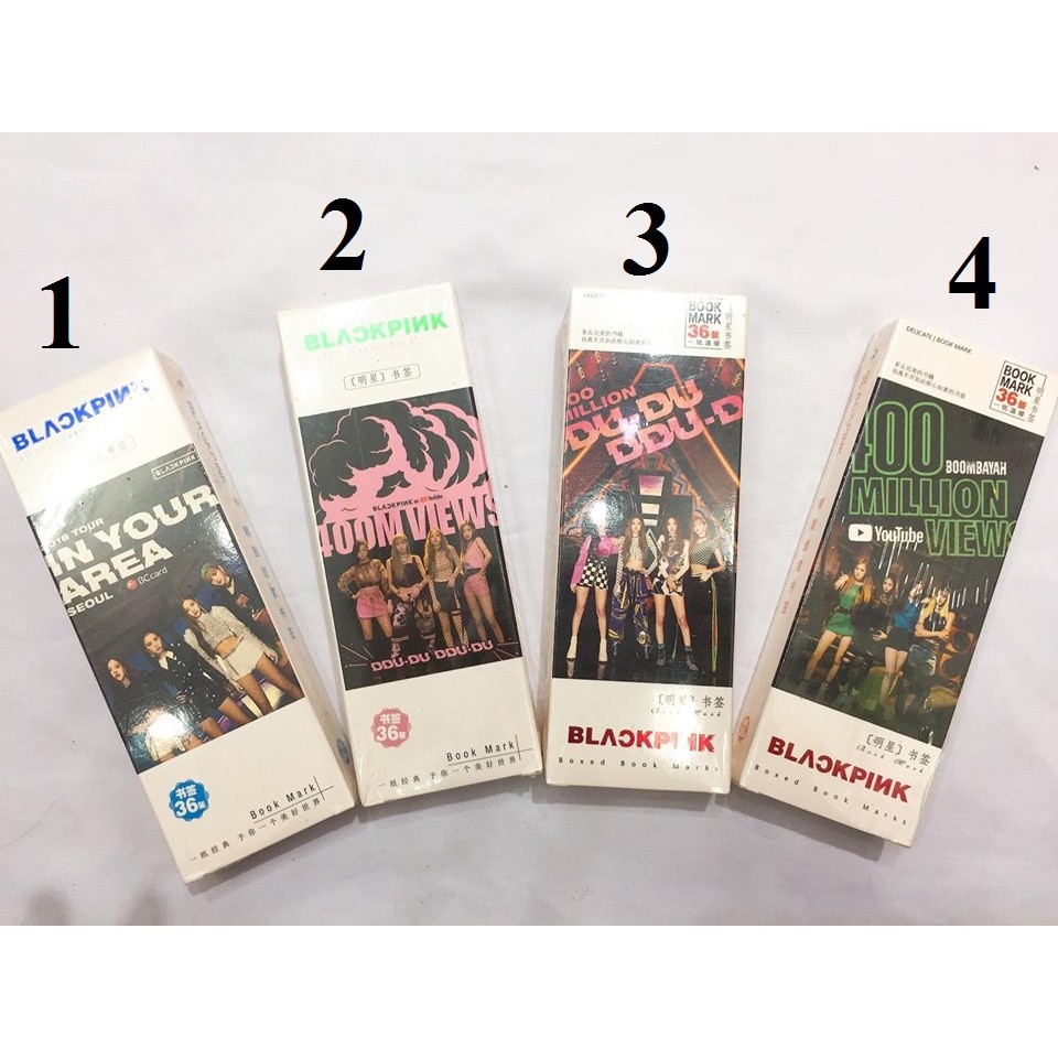 bookmark để cài sách, sổ, tập viết BLACKPINK