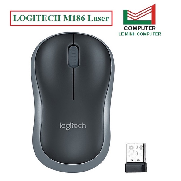 Chuột không dây cao cấp LOGITECH M186 Laser GIÁ TỐT