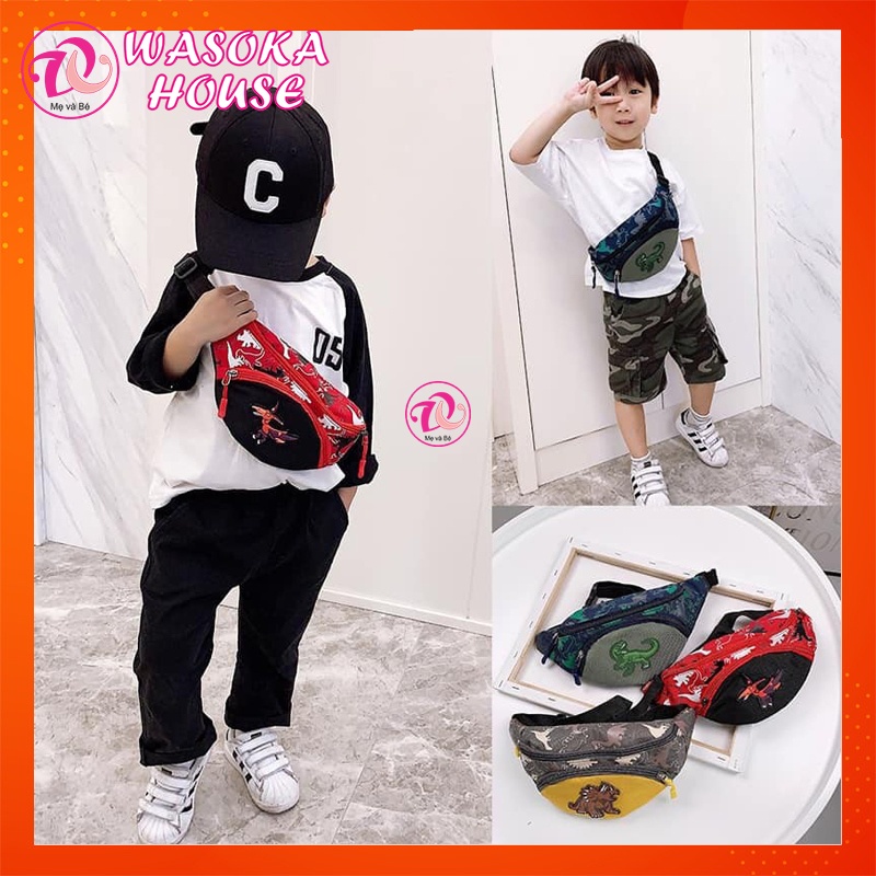 Túi đeo chéo khủng long siêu cute dành cho bé trai bé gái