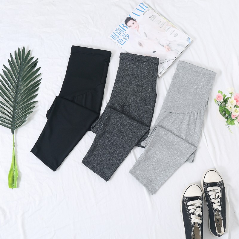 S18 Quần legging lửng cho bà bầu hè 2020