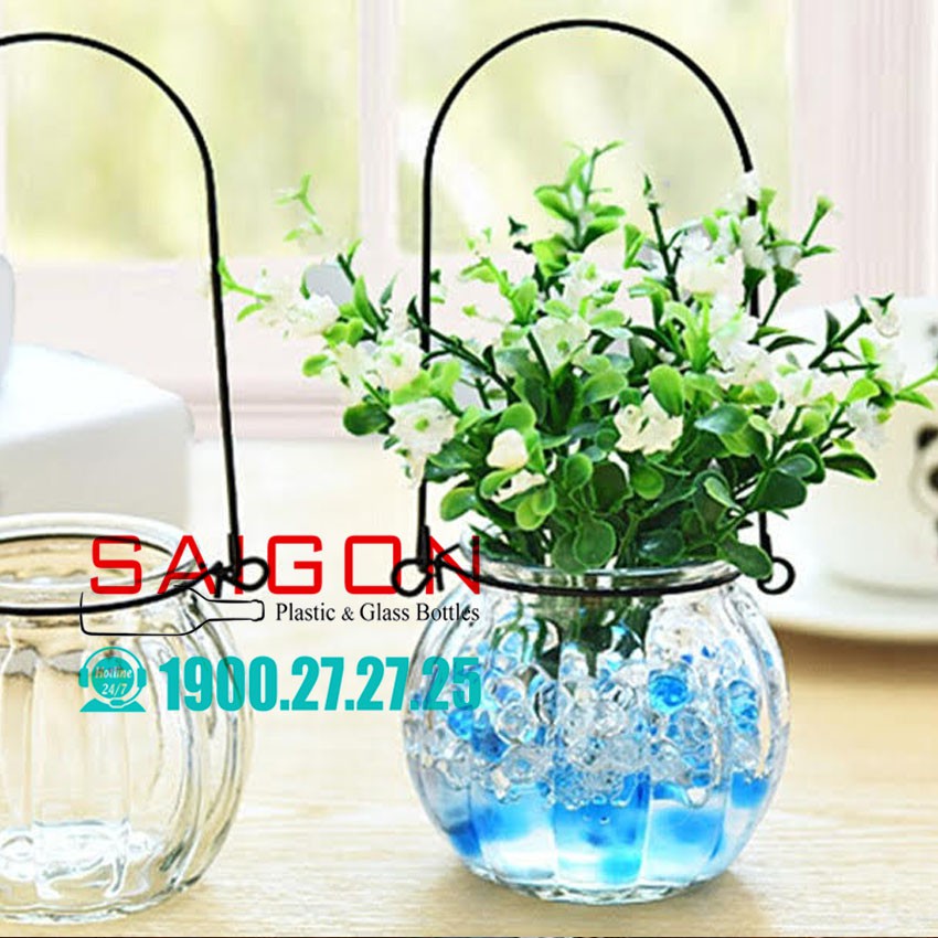 Hũ Thủy Tinh Bí Ngô 200ml Nắp Gỗ Ép ( không bao gồm trang trí )