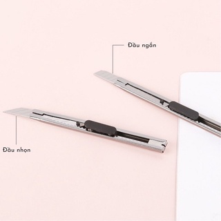 Dao rọc giấy mini tiện lợi bằng thép không gỉ