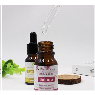 Lọ Tinh Dầu Thủy Tinh 8 Mùi Hương Hoa Anh Đào / Chanh Tự Nhiên tinh 10ML dầu khử mùi tinh dầu thơm phòng tinh dầu thơm tinh dầu nguyên chất tinh dầu thiên nhiên tinh dầu tinh dầu xông phòng tình dầu tinh dầu làm nến tinh