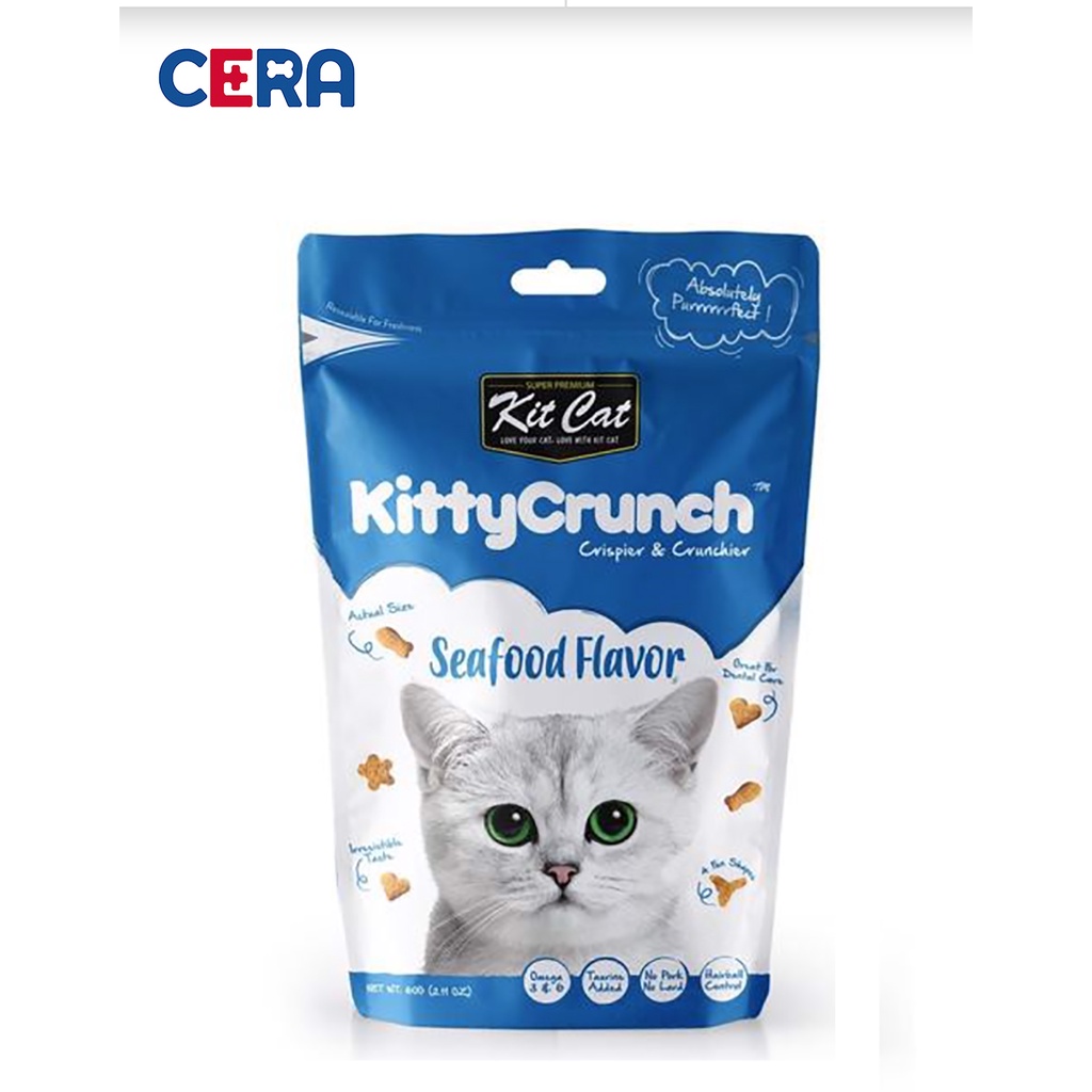 Snack - Bánh Thưởng Cho Mèo - Kitty Crunch 60gr