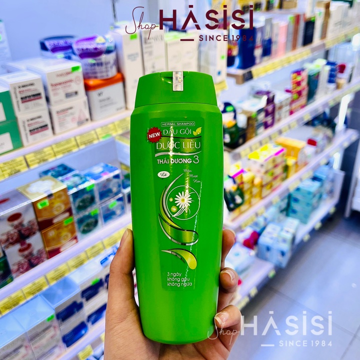 Dầu Gội Dược Liệu THÁI DƯƠNG 3 200ml (Xanh Lá)