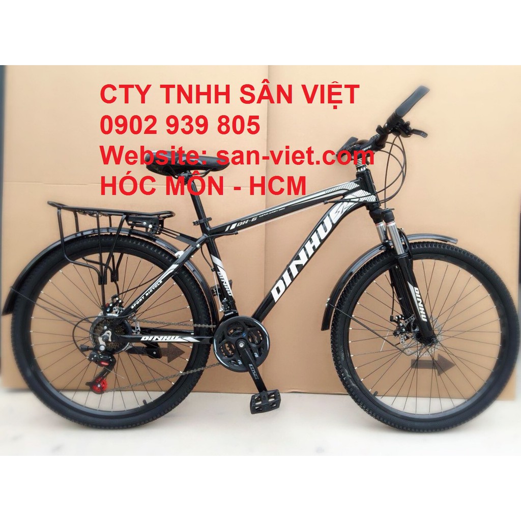 XE ĐẠP 24INCH CỐT BẠC ĐẠN DINHU CÓ ĐỀ