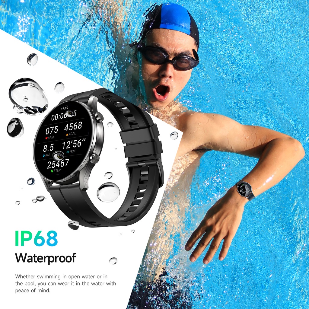 Đồng Hồ Thông Minh HOCO Y7 Màn Hình Cảm Ứng 1.32 inch Bluetooth 5.0 IP68 Theo Dõi Sức Khỏe Kèm Phụ Kiện