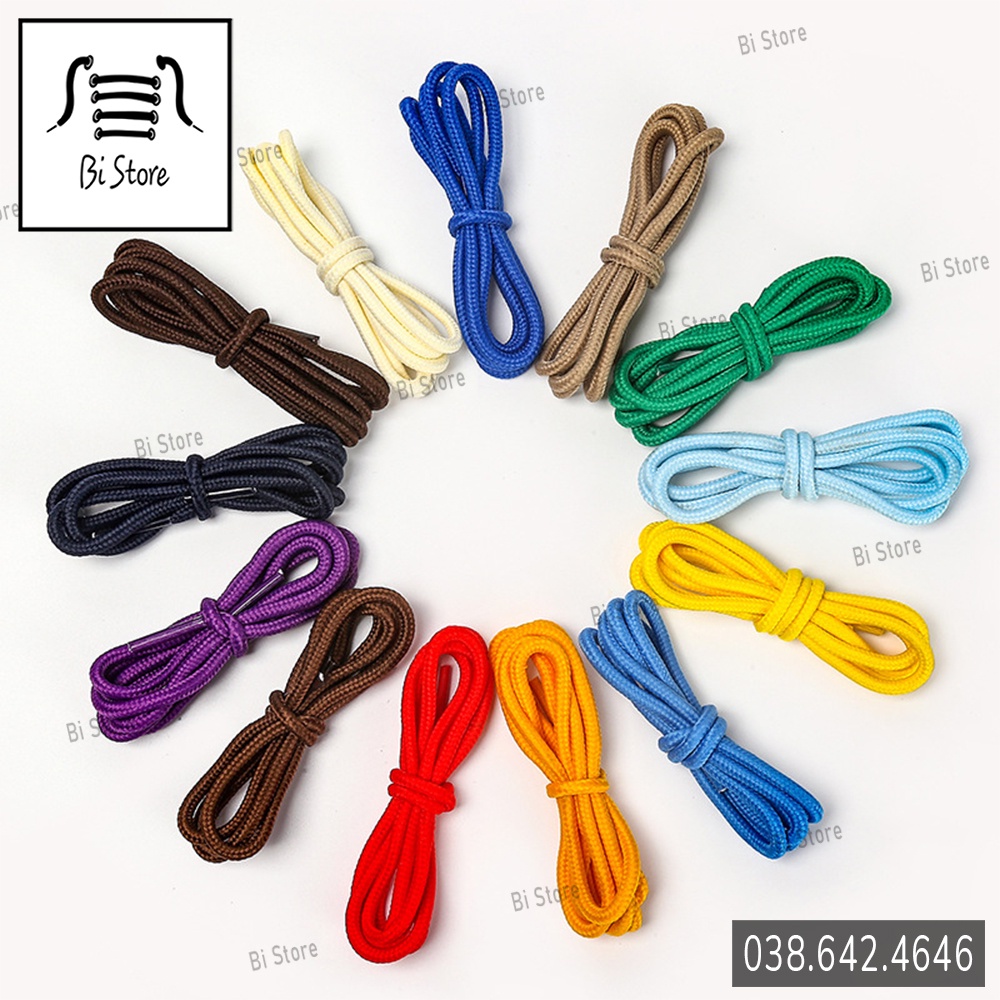 Dây giày tròn dài 80cm đủ màu dành cho các loại giày thể thao / sneaker cổ ngắn