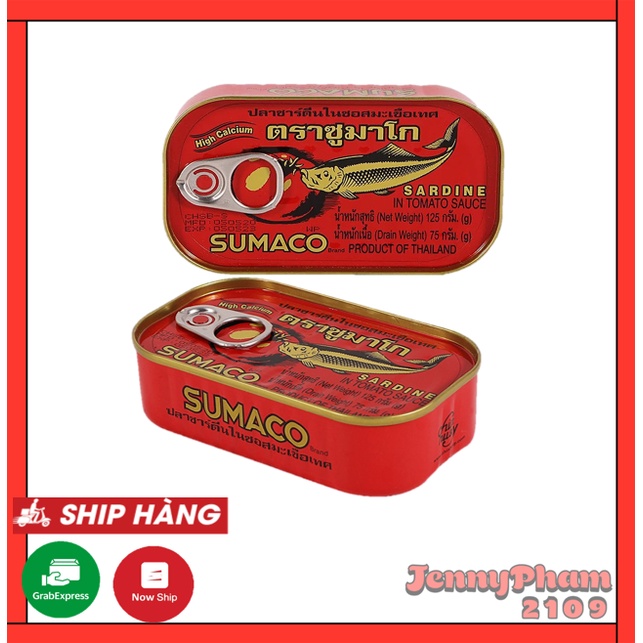 Cá Mòi Sốt Cà Sumaco Thái Lan Hộp 125gr