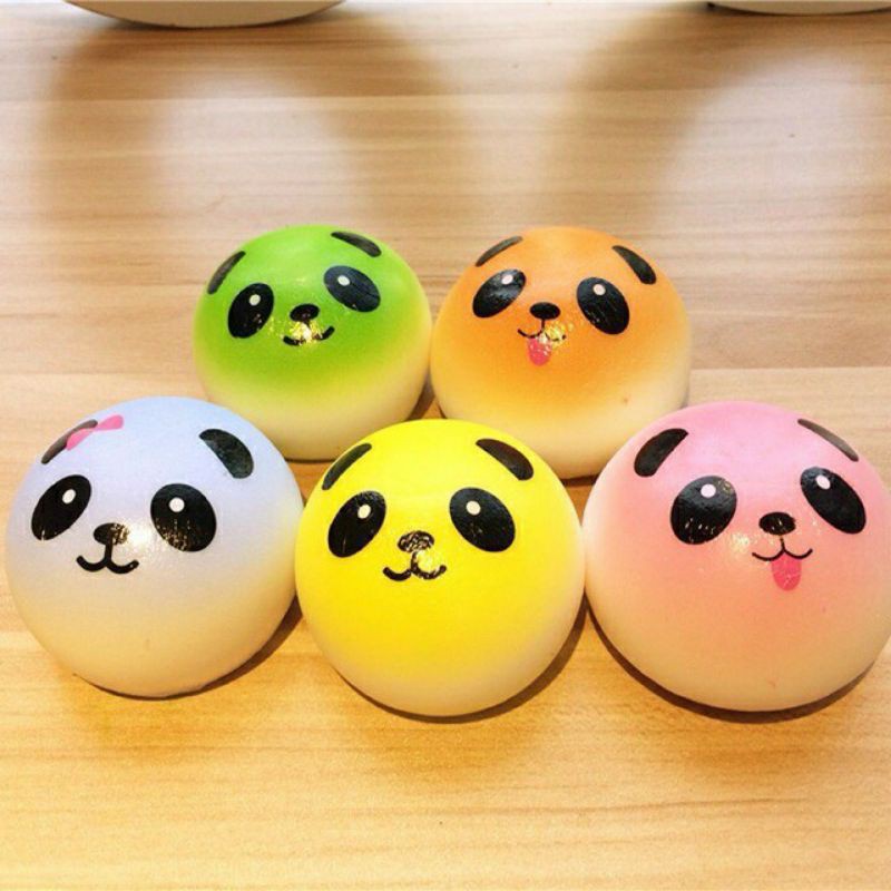 Squishy bánh bao, mochi icon cảm xúc vui nhộn giảm căng thẳng