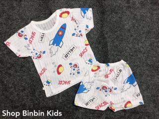 Bộ cotton sợi tre cho bé