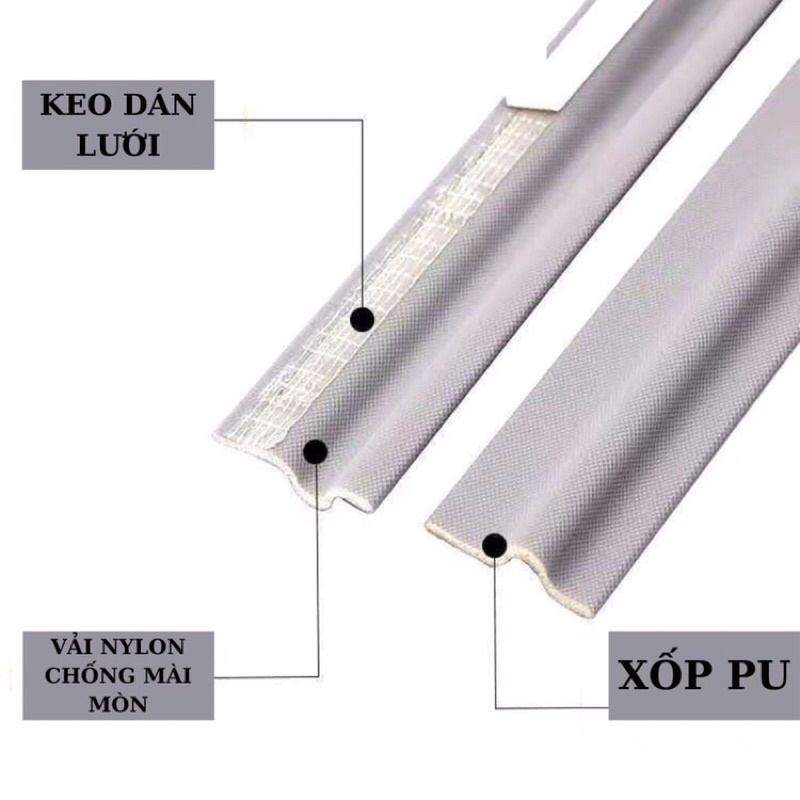 RON CHẶN KHE CỬA ĐA NĂNG Chống Gió Lùa, Ngăn Côn Trùng, Giảm Tiếng Ồn 4.8