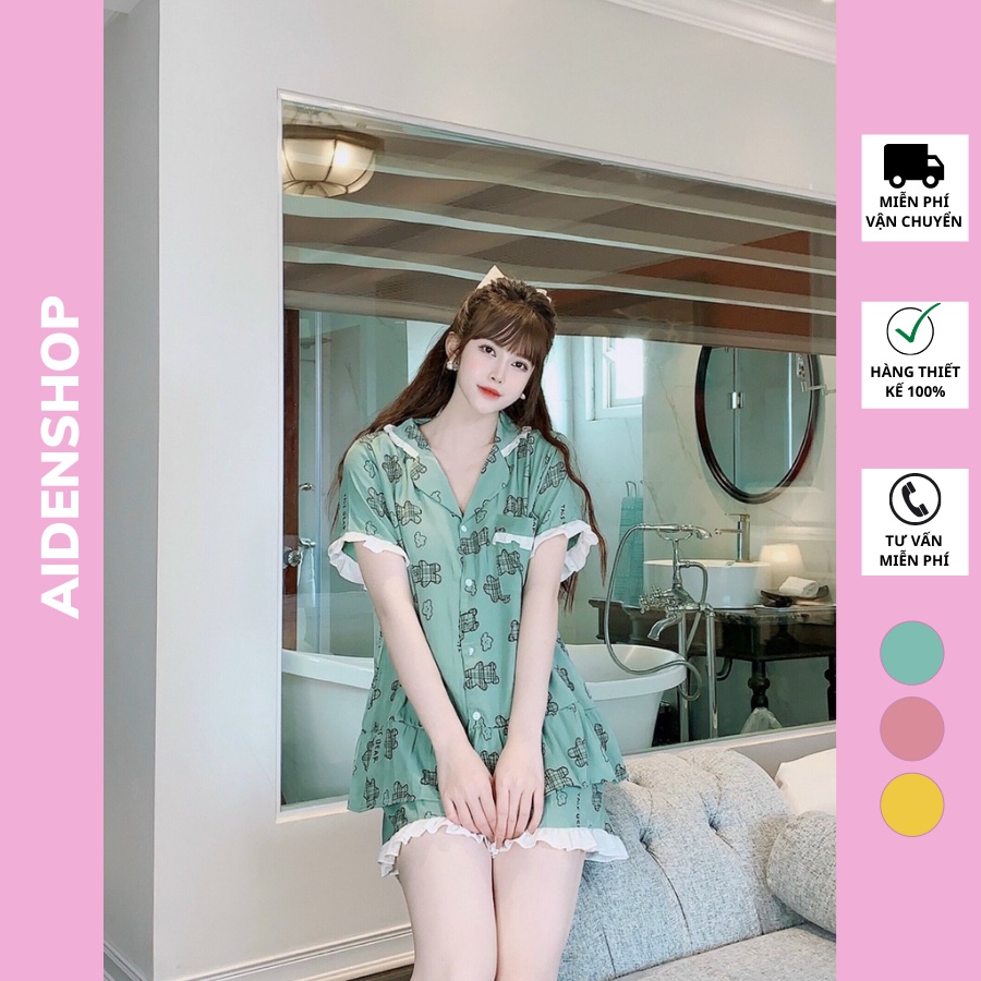 bộ bầu mùa hè cộc Aidenshop đồ bộ bầu thiết kế sau sinh