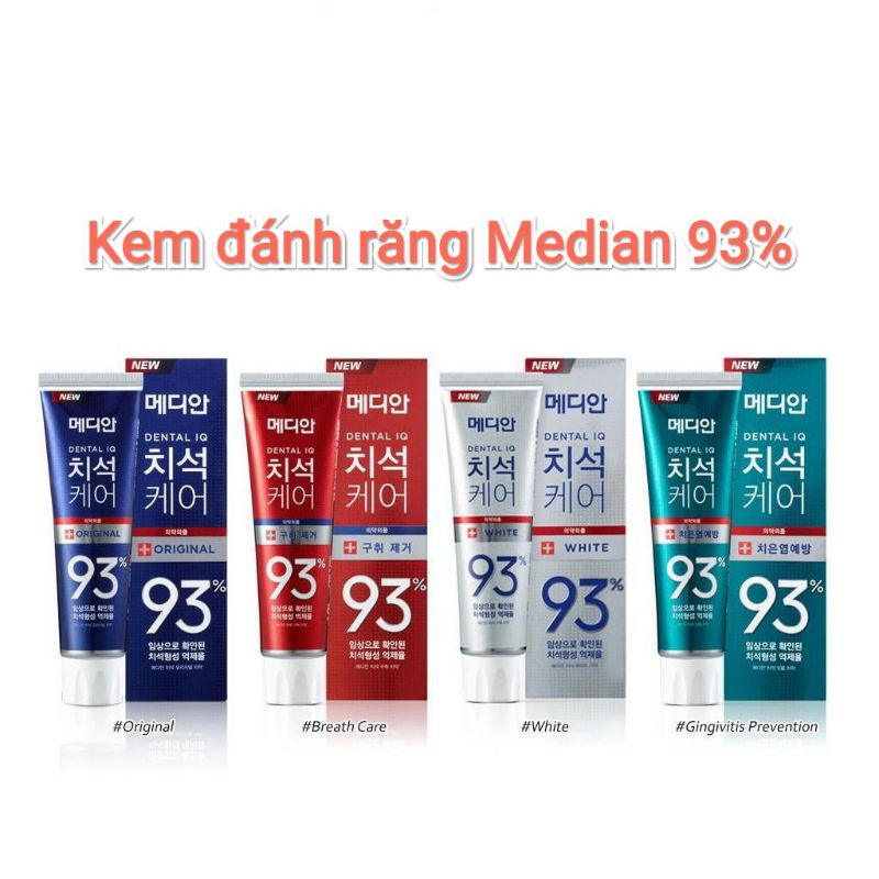 Kem đánh răng Hàn Quốc  MEDIAN 93% 120gr